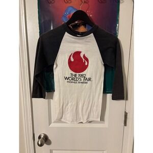 Vintage 1982 Worlds Fair Knoxville Tennessee Raglan Baseball T-Shirt Mens XS S